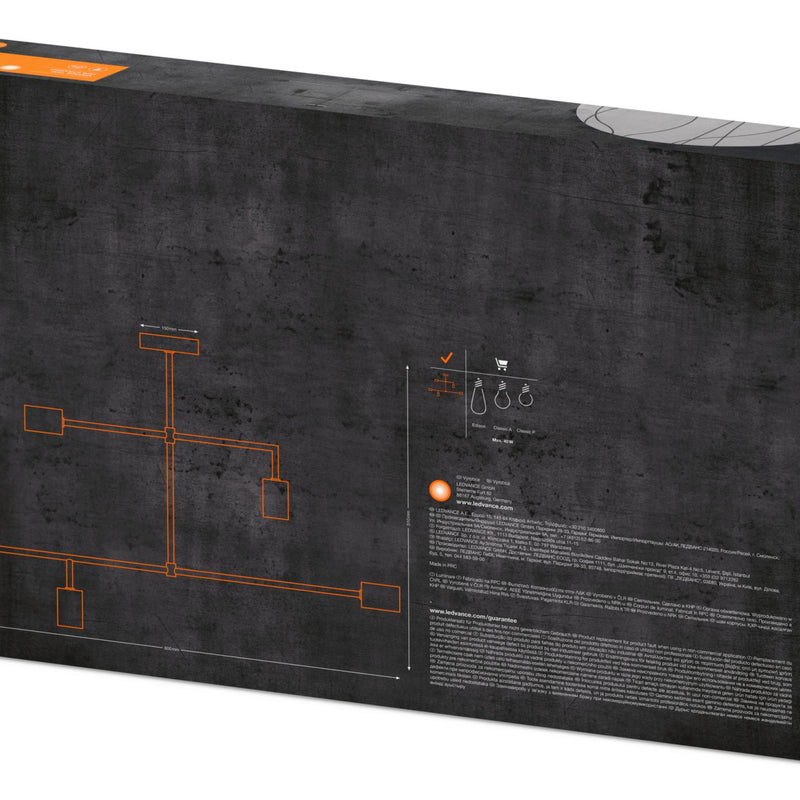 Потолочный светильник LEDVANCE VINTAGE 1906, черный, IP20, металл