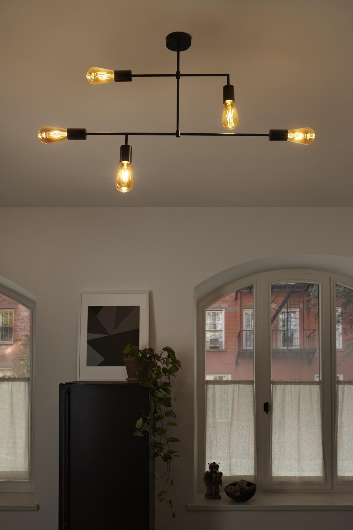 LEDVANCE VINTAGE 1906 laevalgusti, must, IP20, metallist