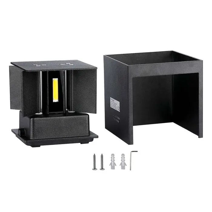 SUPERACTION_5W(700Lm) LED BRIDGELUX seinavalgusti, V-TAC, IP65, must, kandiline, soe valge valgus 3000K