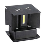 SUPERACTION_5W(700Lm) LED BRIDGELUX seinavalgusti, V-TAC, IP65, must, kandiline, soe valge valgus 3000K