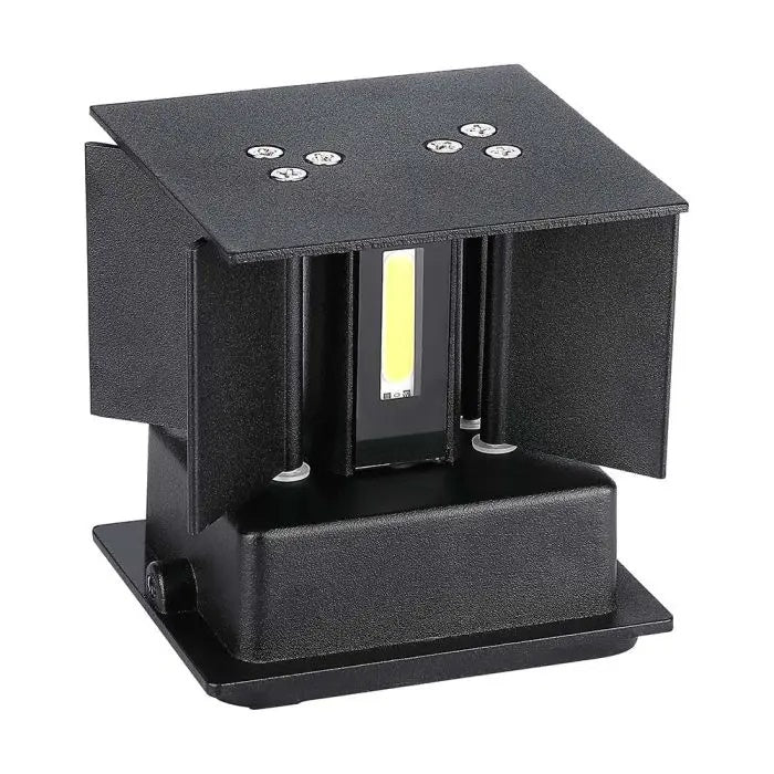 SUPERACTION_5W(700Lm) LED BRIDGELUX seinavalgusti, V-TAC, IP65, must, kandiline, soe valge valgus 3000K