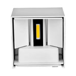 SUPERAKCIJA_5W(700Lm) LED BRIDGELUX sienas gaismeklis, V-TAC, IP65, balts, kvadrāta, silti balta gaisma 3000K
