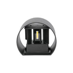 5W(700Lm) LED BRIDGELUX wall lamp, V-TAC, IP65, black, round, neutral white light 4000K