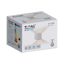 5W(700Lm) LED COB-frontarmatur, V-TAC, IP65, vit, varmvitt ljus 3000K