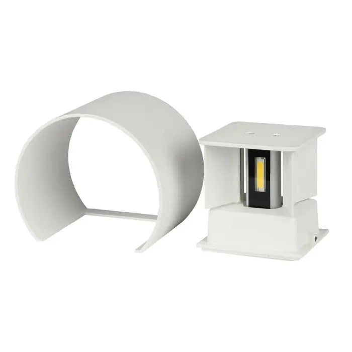 5W(700Lm) LED COB-frontarmatur, V-TAC, IP65, vit, varmvitt ljus 3000K