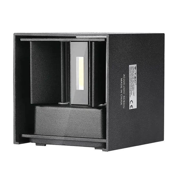 SUPERAKCIJA_5W(700Lm) BRIDGELUX LED Fasādes gaismeklis, melns, IP65, kvadrāta, neitrāli balta gaisma 4000K