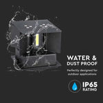 SUPERAKCIJA_5W(700Lm) BRIDGELUX LED Fasādes gaismeklis, melns, IP65, kvadrāta, neitrāli balta gaisma 4000K