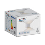5W(700Lm) LED BRIDGELUX fassaadivalgusti, V-TAC, IP65, ümmargune, valge, neutraalne valge 4000K
