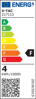 E14 4W(350Lm) LED Filament Glödlampa, IP20, glas, ljusform, bärnstensfärgad, V-TAC, varmvitt ljus 2200K