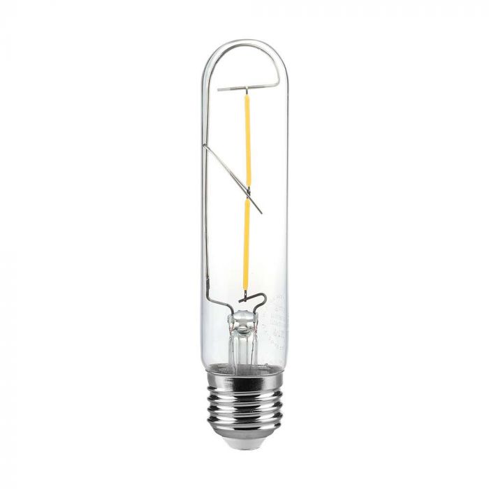2W(200Lm) LED-lampa Filament, V-TAC, IP20, T30, varmvitt ljus 3000K