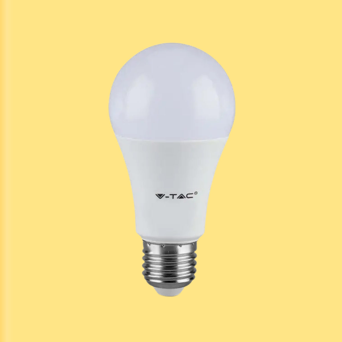 E27 8.5W(806Lm) LED spuldze, V-TAC, A60, IP20, silti balta gaisma 3000K