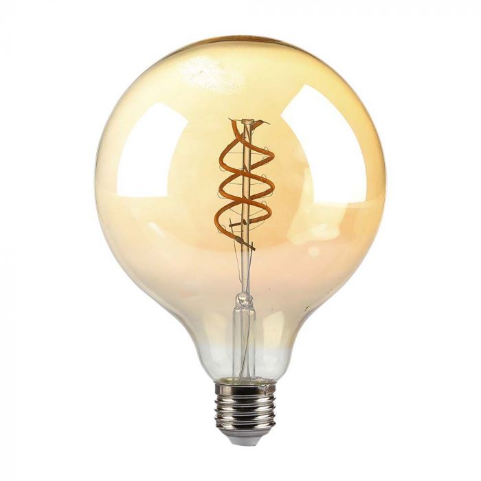 E27 6W(400Lm) LED Bulb Filament Retro, G125, V-TAC, warm white light 1800K