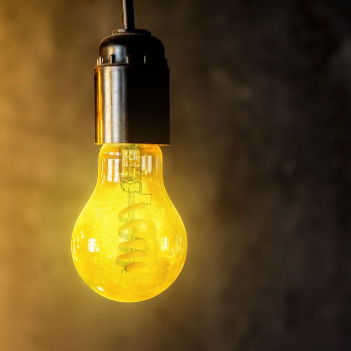 E27 4W(300Lm) LED-lampa Filament spiral, V-TAC, A60, IP20, varmvitt ljus 3000K