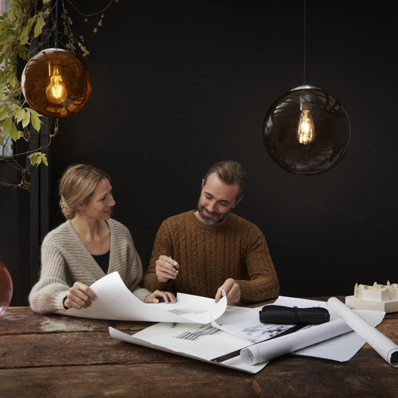 LEDVANCE VINTAGE 1906 takarmatur, orange, IP20, glas