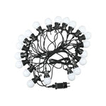 10m 0.5W/bulb(960Lm) LED string, V-TAC, IP44, 270°, warm white light 3000K