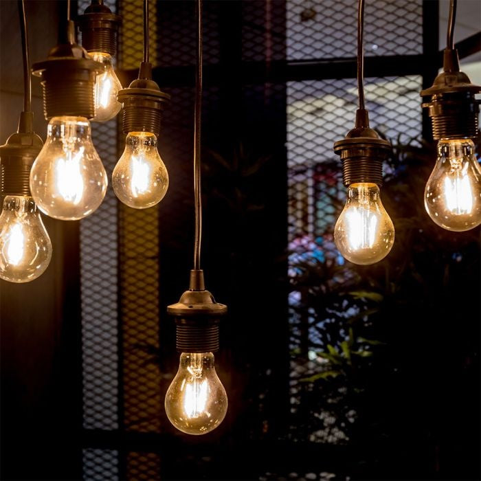 E27 12W(1350Lm) Светодиодная лампа Filament Amber, A60, IP20, теплый белый свет 2200K