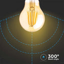 E27 12W(1350Lm) LED Bulb Filament Amber, A60, IP20, warm white light 2200K