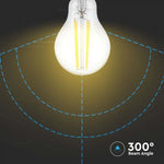 E27 12W(1521Lm) LED-lampa, A60, V-TAC, IP20, varmvitt ljus 3000K