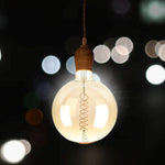 E27 8W(500Lm) LED Spuldze Filament Amber, G200, V-TAC, IP20, silti balta gaisma 1800K