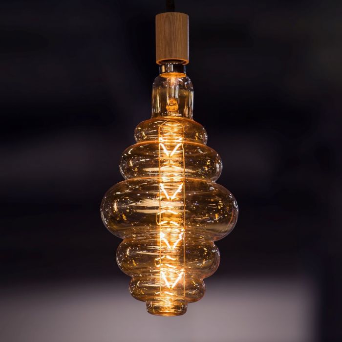 E27 8W(500Lm) LED Bulb Filament, dimmable, S200, V-TAC, warm white light 1800K