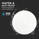 Фасадный светильник 8W(1280Lm) LED BRIDGELUX, V-TAC, IP65, круглый, белый, нейтральный белый 4000K