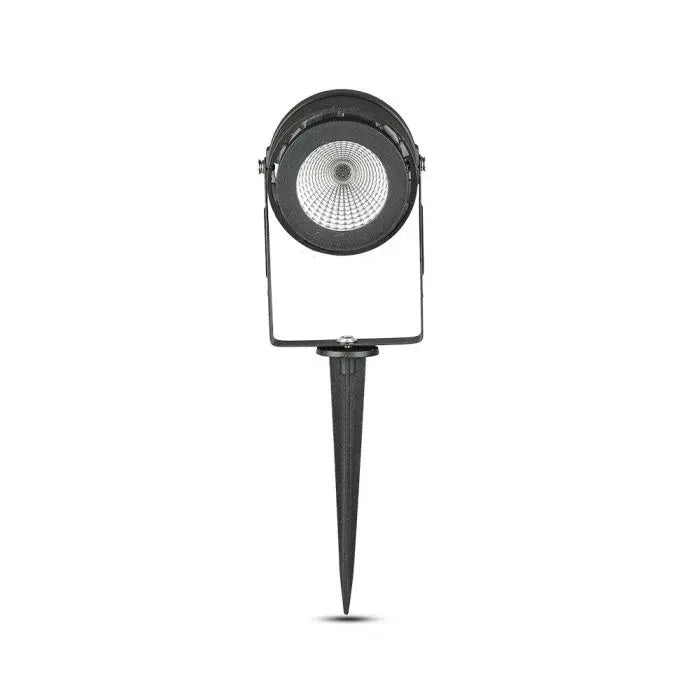 12W(875Lm) V-TAC LED COB ground garden light, IP65, black, neutral white light 4000K