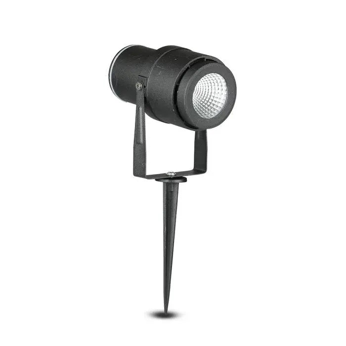 12W(875Lm) V-TAC LED COB ground garden light, IP65, black, neutral white light 4000K