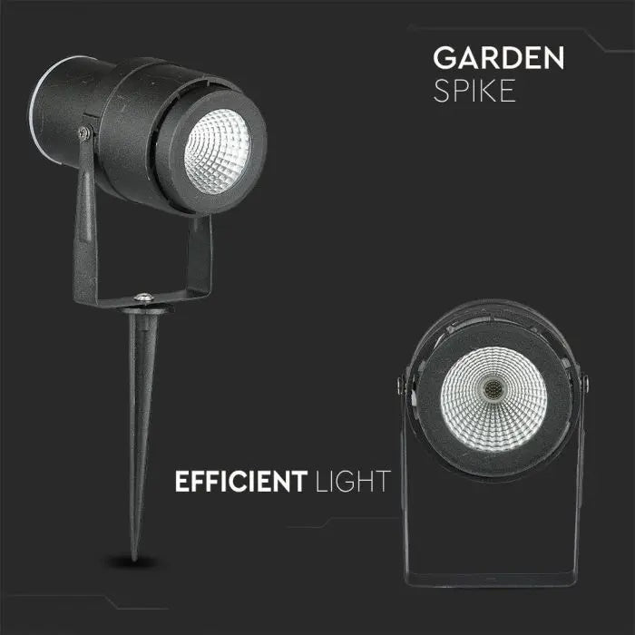 12W(875Lm) V-TAC LED COB põrandaalune aiavalgusti, IP65, must, neutraalne valge 4000K