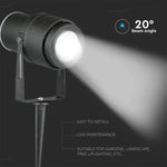 12W(875Lm) V-TAC LED COB põrandaalune aiavalgusti, IP65, must, neutraalne valge 4000K