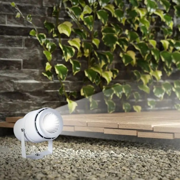 12W(920Lm) V-TAC LED COB ground garden light, IP65, white, warm white light 3000K