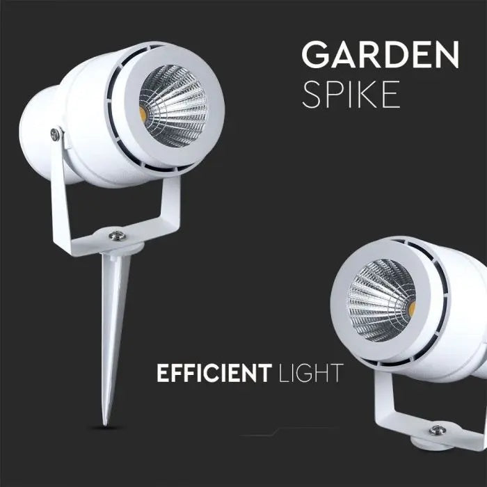 12W(920Lm) V-TAC LED COB ground garden light, IP65, white, warm white light 3000K