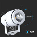 12W(920Lm) V-TAC LED COB ground garden light, IP65, white, warm white light 3000K