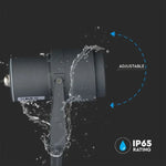 12W (875Lm) V-TAC LED COB põrandaalune aialamp, IP65, hall, soe valge valgus 3000K