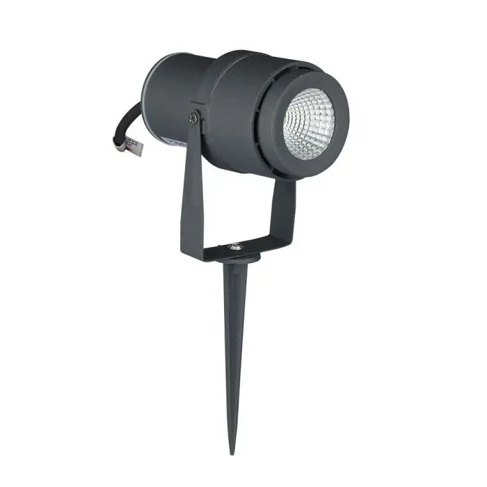 12W(930Lm) V-TAC LED COB ground garden light, IP65, gray, neutral white light 4000K
