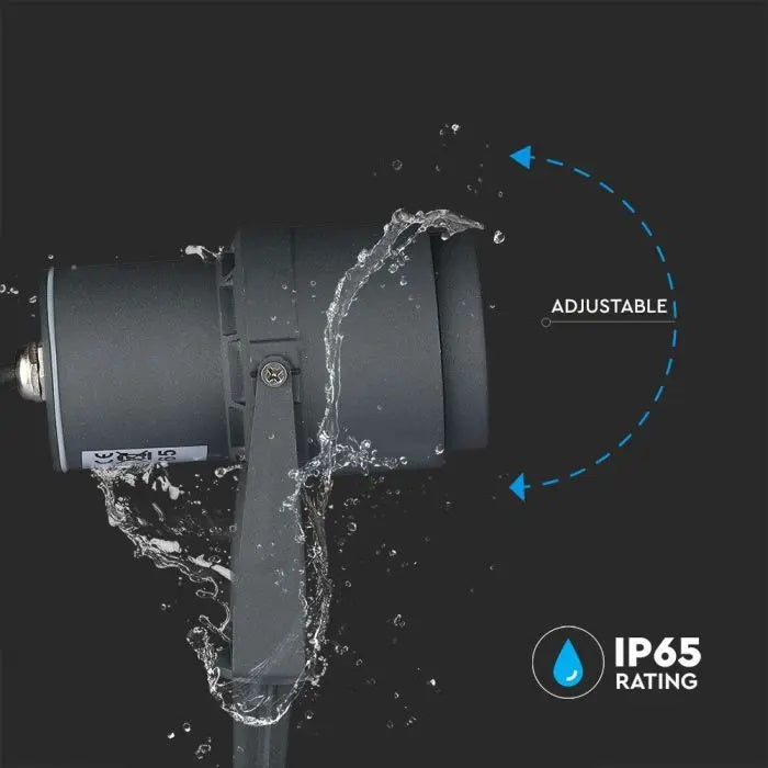 12W(930Lm) V-TAC LED COB Trädgårdsgolvarmatur, IP65, grå, neutralvit 4000K