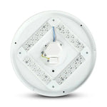 12W(1200Lm) LED-poster, IP20, vit, rund, 3in1(variabel ljustemperatur 3000K,4000K,6400K), V-TAC