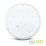 12W(1200Lm) LED-poster, IP20, vit, rund, 3in1(variabel ljustemperatur 3000K,4000K,6400K), V-TAC