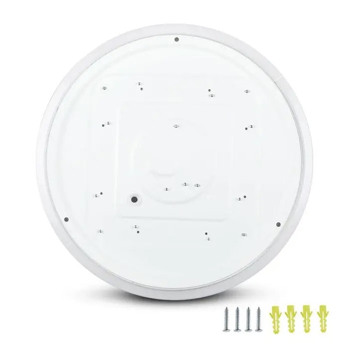 12W(1200Lm) LED-poster, IP20, vit, rund, 3in1(variabel ljustemperatur 3000K,4000K,6400K), V-TAC