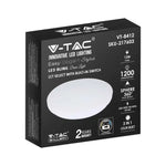 12W(1200Lm) LED-poster, IP20, vit, rund, 3in1(variabel ljustemperatur 3000K,4000K,6400K), V-TAC