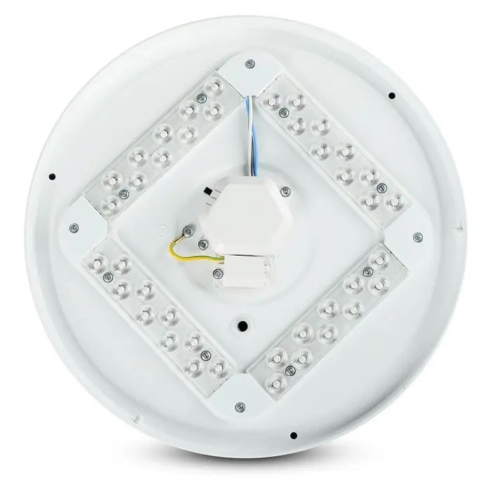 18W(1800Lm) LED ceiling light, IP20, white starry, round, 3in1 (changeable light temperature 3000K, 4000K, 6400K), V-TAC