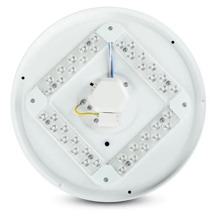 18W(1800Lm) LED plakat, IP20, valge tähega, ümmargune, 3in1 (muutuv valgustemperatuur 3000K,4000K,6400K), V-TAC