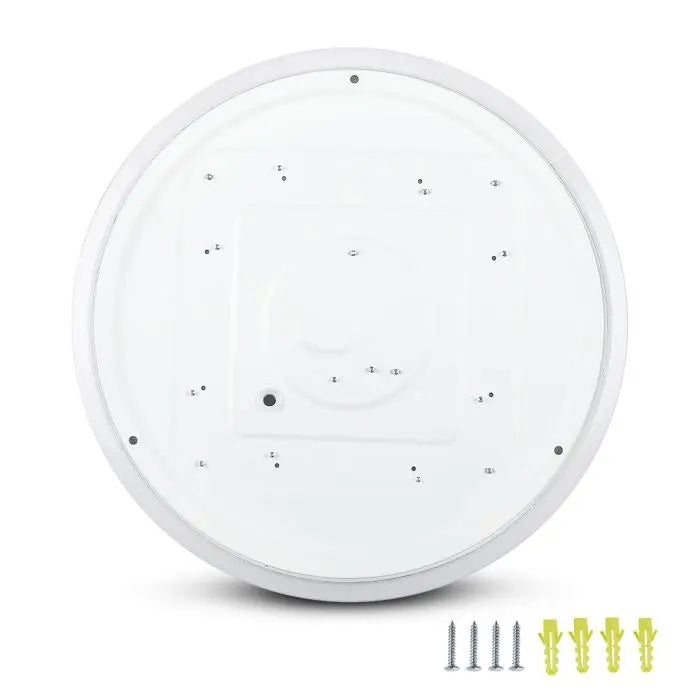 18W(1800Lm) LED-poster, IP20, mjölkfärgad, rund, 3in1(variabel ljustemperatur 3000K,4000K,6400K), V-TAC
