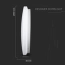 18W(1800Lm) LED ceiling light, IP20, milk color, round, 3in1 (changeable light temperature 3000K, 4000K, 6400K), V-TAC