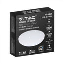 24W(2600Lm) LED plafons, IP20, balts zvaigžņots, apaļš, 3in1(maināma gaismas temperatūra 3000K,4000K,6400K), V-TAC