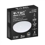 24W(2600Lm) LED-poster, IP20, vit stjärna, rund, 3in1(variabel ljustemperatur 3000K,4000K,6400K), V-TAC
