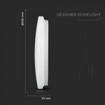 24W(2600Lm) LED-poster, IP20, vit stjärna, rund, 3in1(variabel ljustemperatur 3000K,4000K,6400K), V-TAC