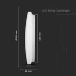 36W(3900Lm) LED-poster, IP20, vit stjärna, rund, 3in1 (variabel ljustemperatur 3000K,4000K,6400K), V-TAC