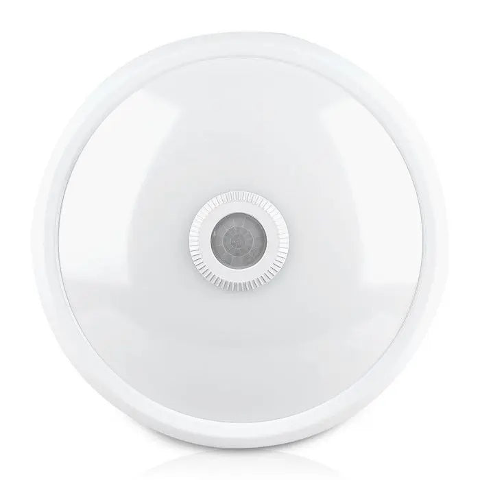 12W(1000Lm) LED poster, white, round, IP20, V-TAC SAMSUNG, with motion sensor, 5 years warranty, cold white 6400K