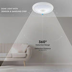 12W(1000Lm) LED poster, white, round, IP20, V-TAC SAMSUNG, with motion sensor, 5 years warranty, cold white 6400K