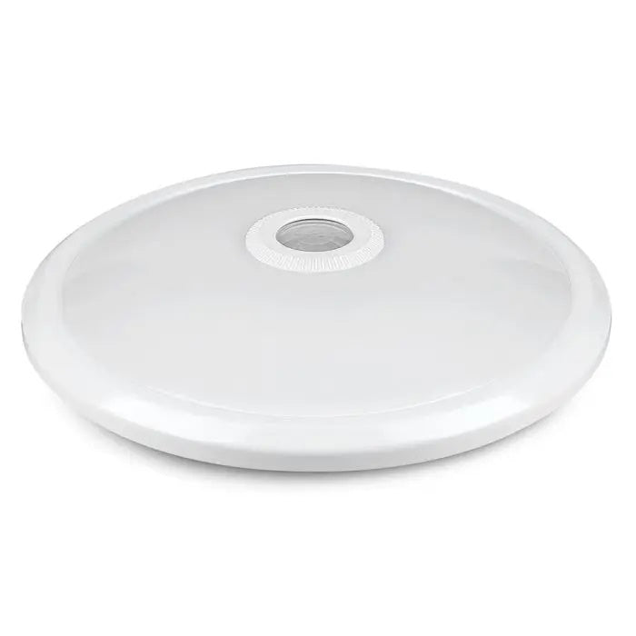 12W(1000Lm) LED poster, white, round, IP20, V-TAC SAMSUNG, with motion sensor, 5 years warranty, cold white 6400K